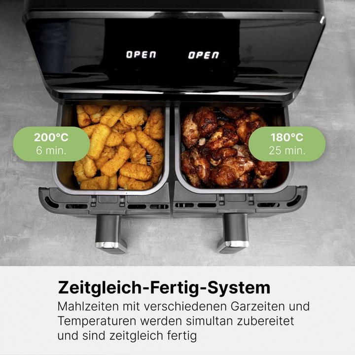 Actual product image Clatronic Double hot air fryer FR 3804 H