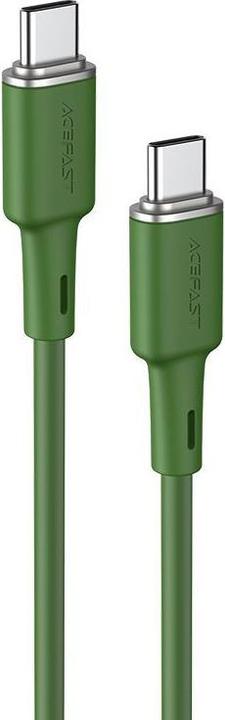 Produktbild Acefast cable USB Type C - USB Type C 1.2m, 60W (20V / 3A) green (C2-03 oliver green) (1.20 m, USB 2.0, 60 W)