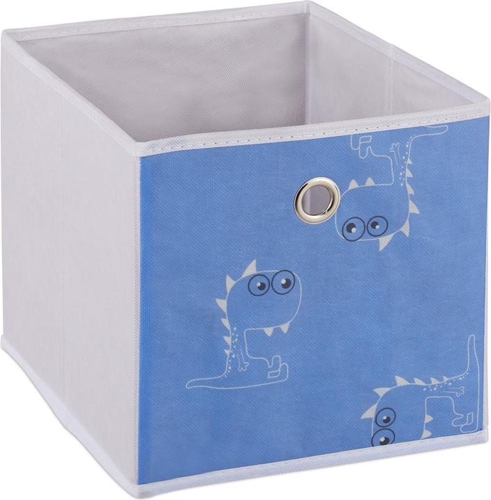 Actual product image Relaxdays Dinosaur Children's Shelf with Boxes (27.50 x 30 x 89 cm)