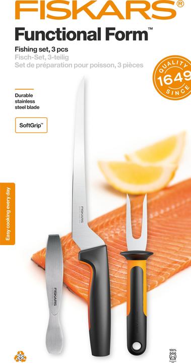 Produktbild Fiskars Functional Form 3 pcs. fish set 1057560 (22 cm)