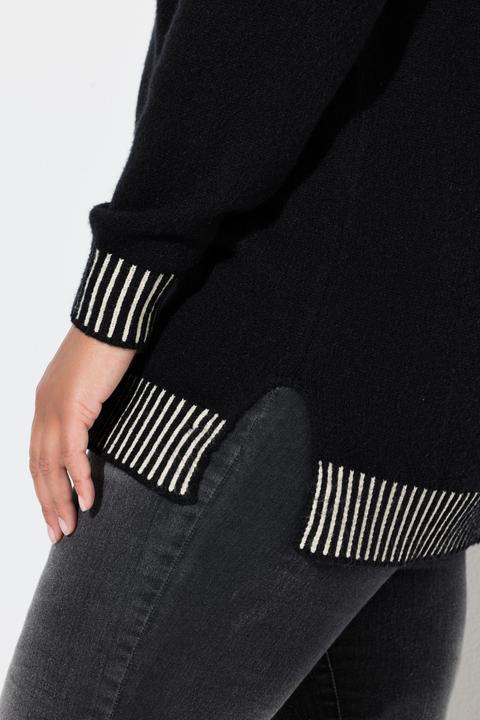 Image du produit Angel of Style Pull coupe Straight Fit, col légèrement montant avec rayures (50, 52)