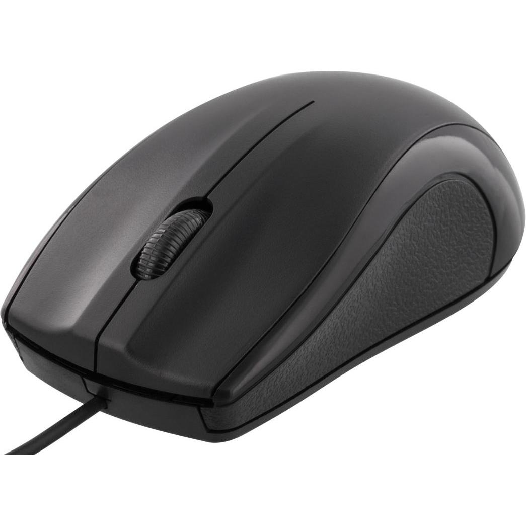 Deltaco MS-711 (Kabelgebunden), Maus, Schwarz