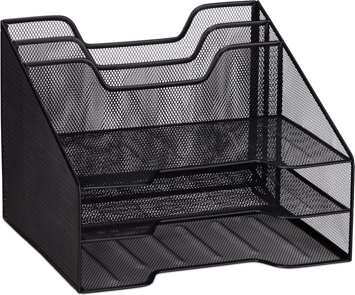 Actual product image Relaxdays Document Organizer, 5 Compartments (A4)