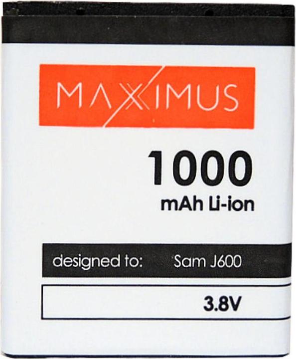 Actual product image Maxximus Samsung J600 battery 1000 mAh Li-Ion AB483640BU