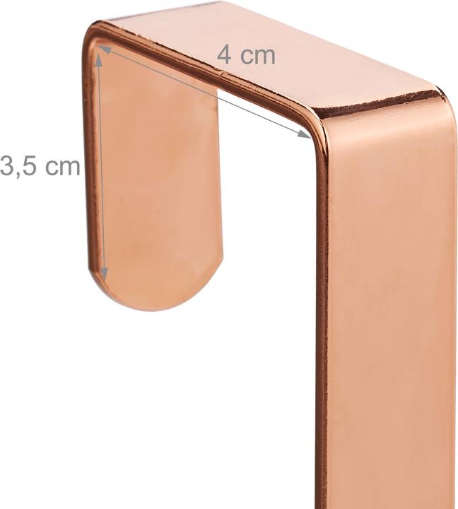 Actual product image Relaxdays Door Hook Set of 5, For Clothes