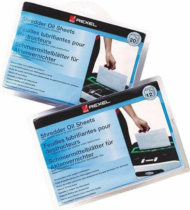 Actual product image Rexel Lubricant sheets for document shredders