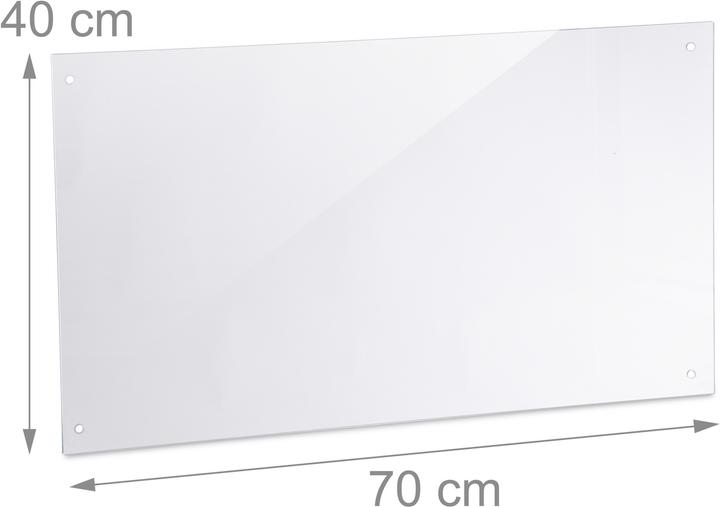 Actual product image Relaxdays Kitchen Splashback Panel, Safety Glass