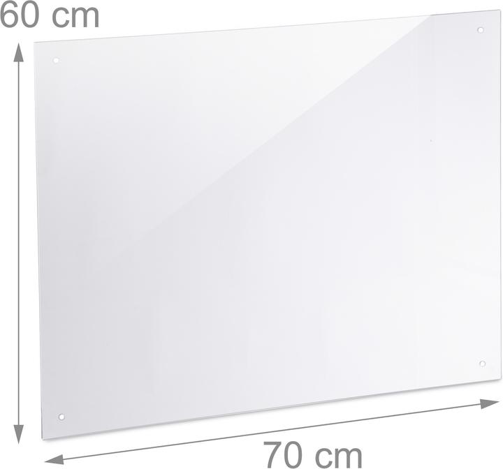 Actual product image Relaxdays Kitchen Splashback Panel, Safety Glass