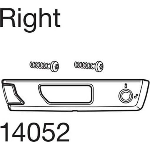 Thule, Dachbox Zubehör, Cover locking cylinder right