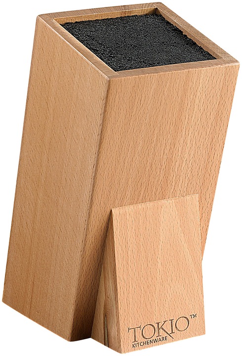 Actual product image Tokio Kitchenware Universal wooden knife block with bristle insert