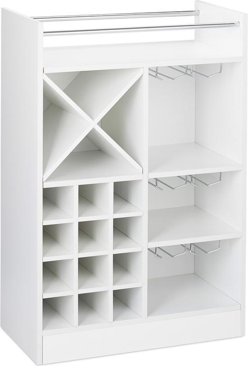 Relaxdays Weinregal (16 Flaschen, 63 x 35 x 96 cm)