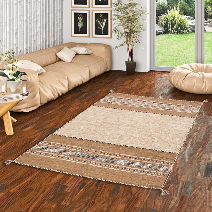 Produktbild Pergamon Natur Teppich Kelim Navarro (140 x 200 cm)