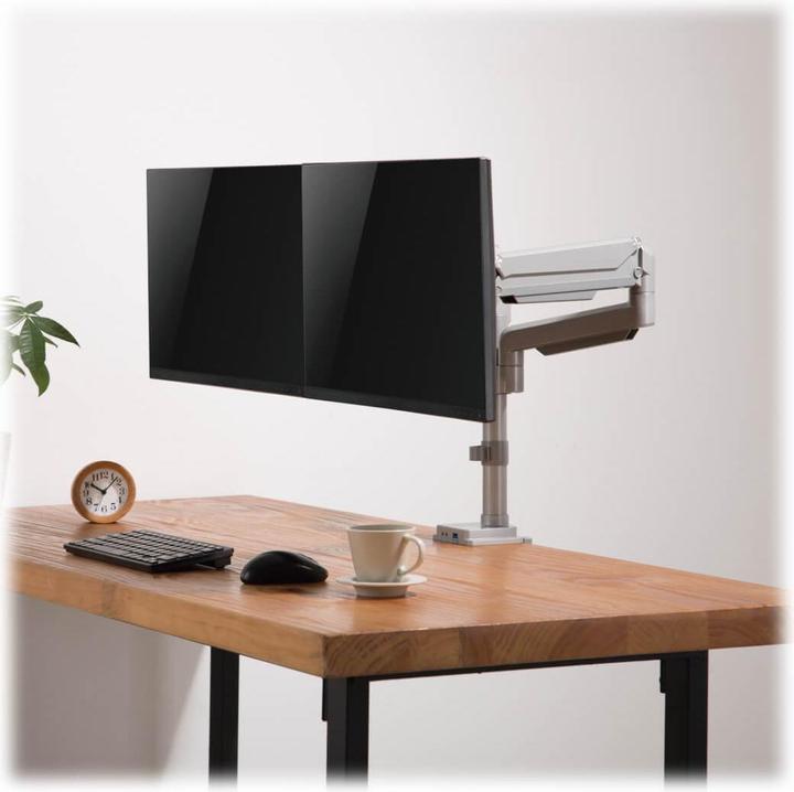 Produktbild Eaton Dual-Display Flex-Arm Mount for 13inch to 34inch Monitors - Clamp or Grommet USB Aud (Tisch, 34", 9 kg)