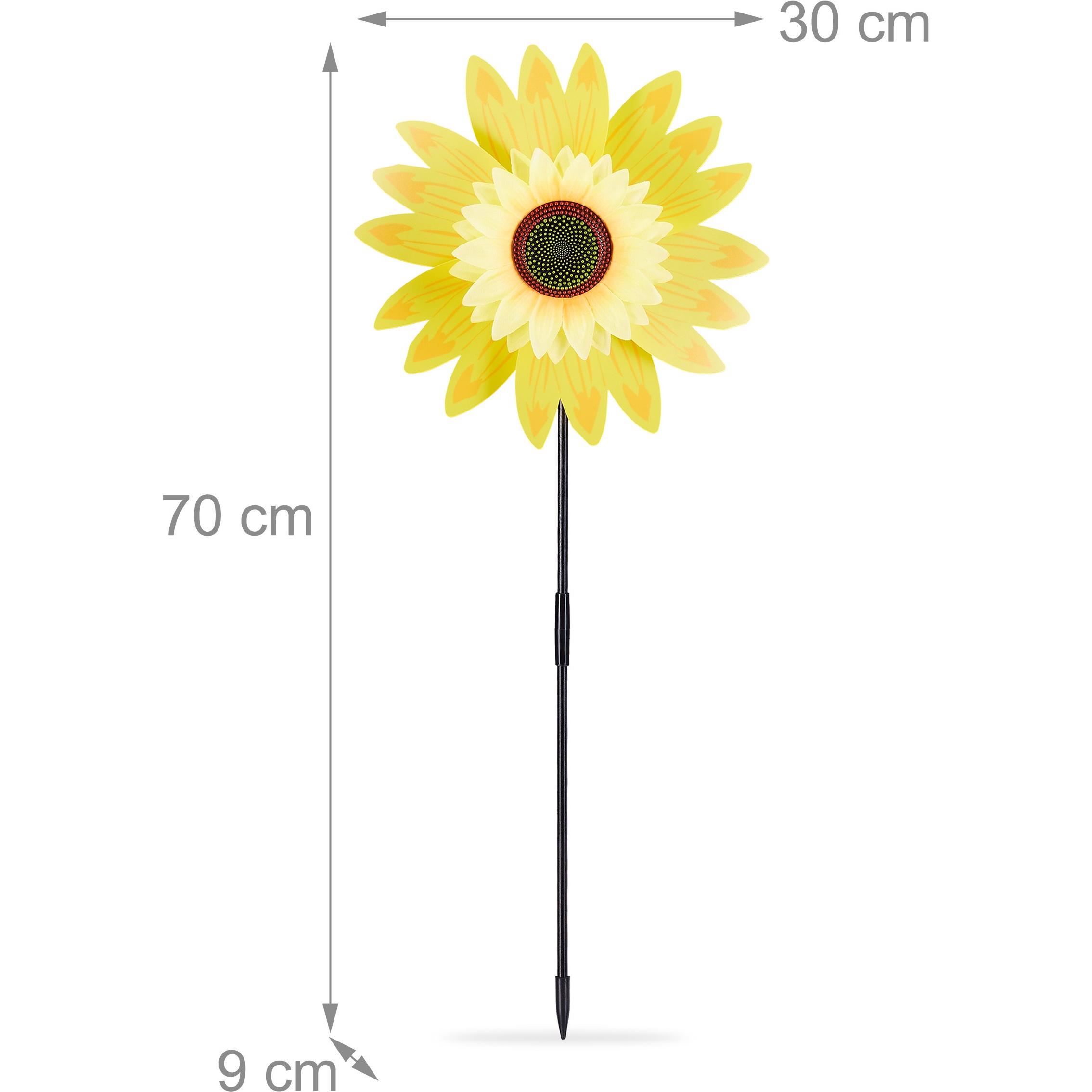 Thumbnail - Relaxdays, Aussendekoration, Windrad Blume