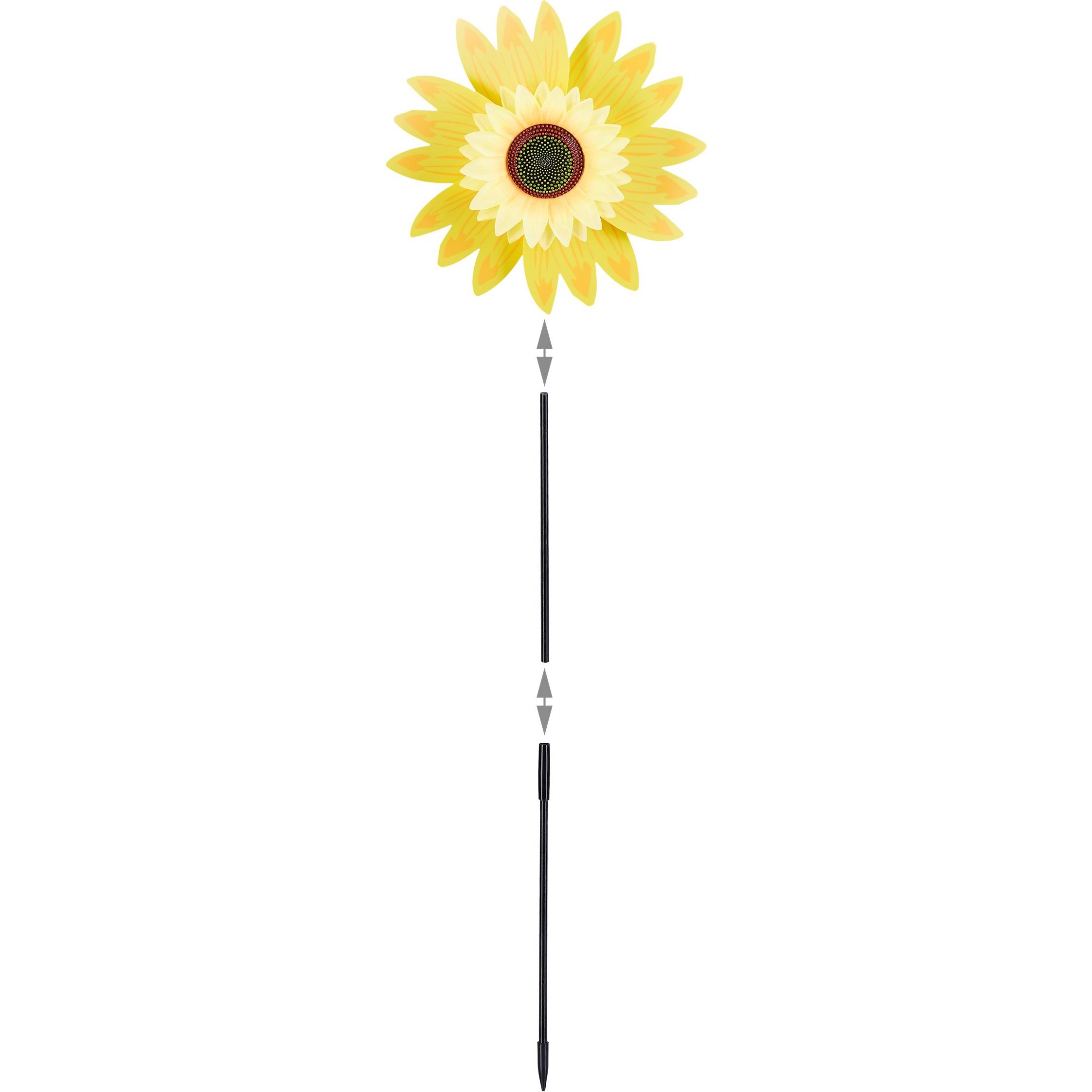 Relaxdays, Aussendekoration, Windrad Blume