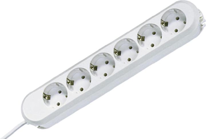 Actual product image Bachmann Power strip Smart 6-way white 3.0m (6 x, CEE 7/3, 3 m)