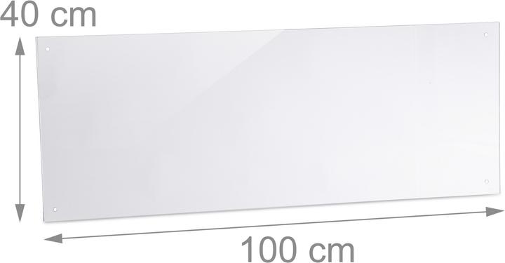 Actual product image Relaxdays Kitchen Cooker Screen, Safety Glass