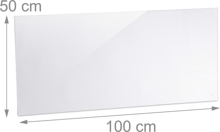 Actual product image Relaxdays Kitchen Cooker Screen, Safety Glass