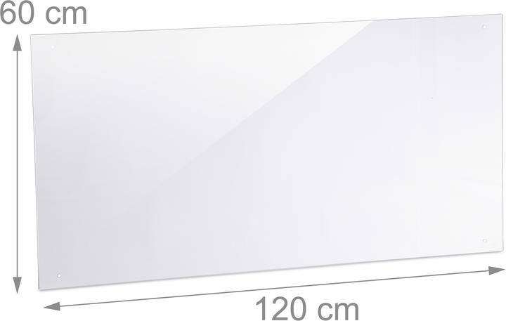 Actual product image Relaxdays Kitchen Splashback Panel, Safety Glass