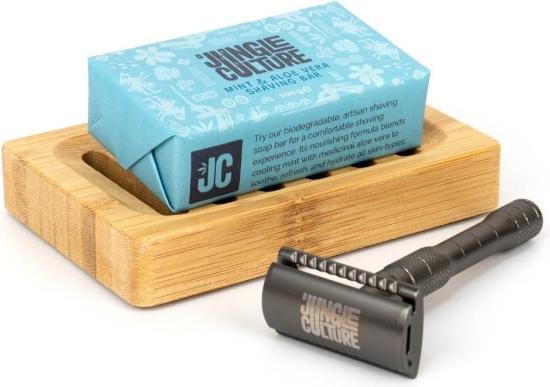 Image du produit Jungle Culture - Savon à raser Aloe Vera & Menthe, Mousse à raser Zero Waste Solid (Savon à raser)