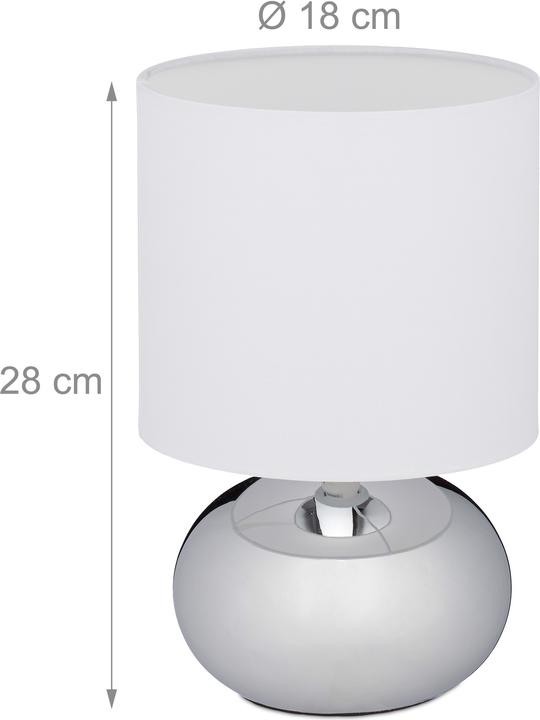 Image du produit Relaxdays Lampe chevet tactile, réglable (E14)