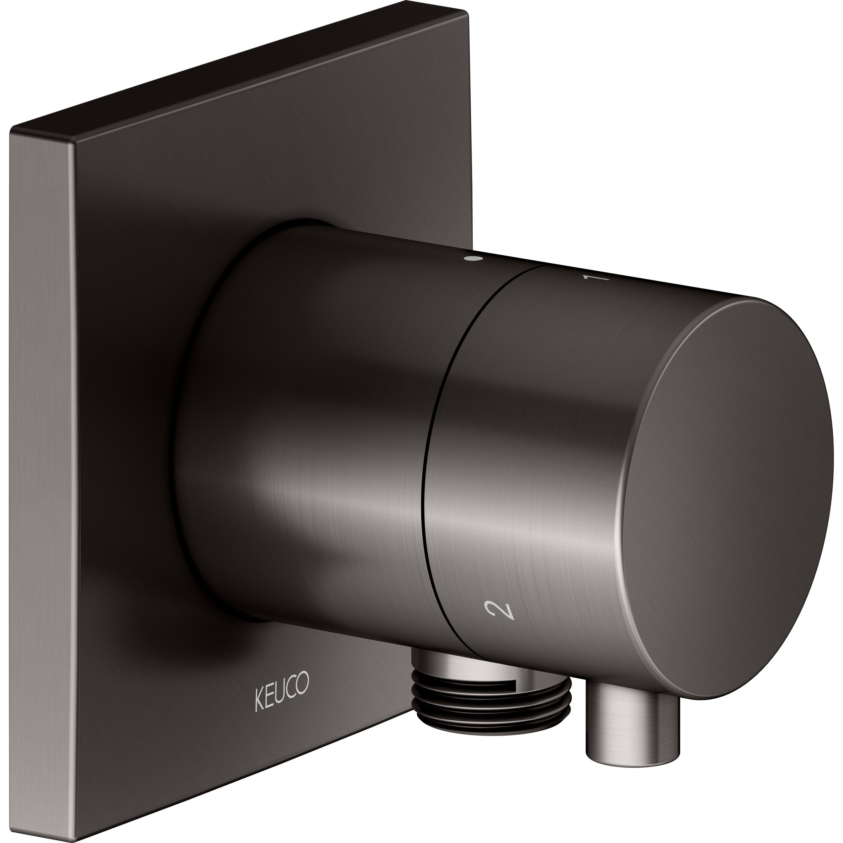 Keuco, Badarmatur, IXMO Umstellventil UP 3 Verbraucher, Schlauchanschluss mit Comfort Griff, ohne Absperrung, Ros