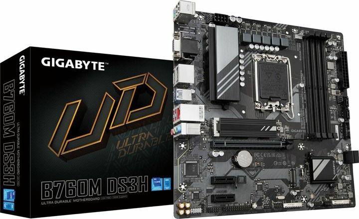 Produktbild Gigabyte B760M DS3H (LGA 1700, Intel B760 Express, mATX)