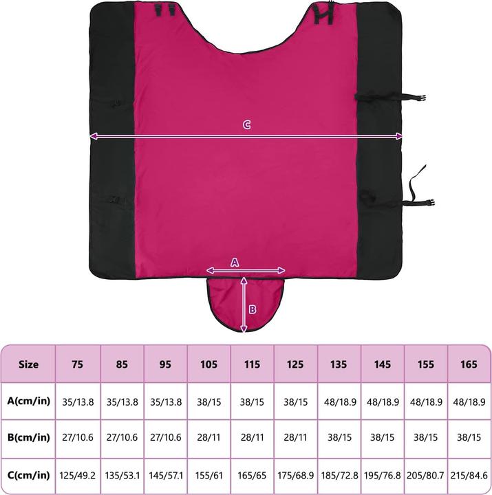 Produktbild vidaXL Pferdedecke