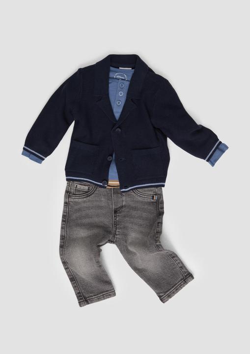 Produktbild s.Oliver Strickjacke Strickjacke mit Reverskragen (56)