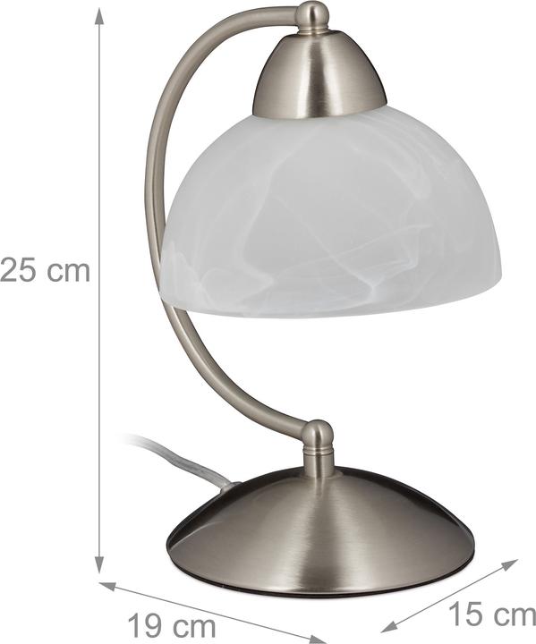 Image du produit Relaxdays Lampe de table vintage, tactile (E14)