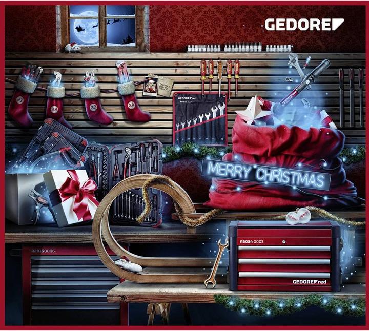 Actual product image Gedore Red Tool Advent Calendar