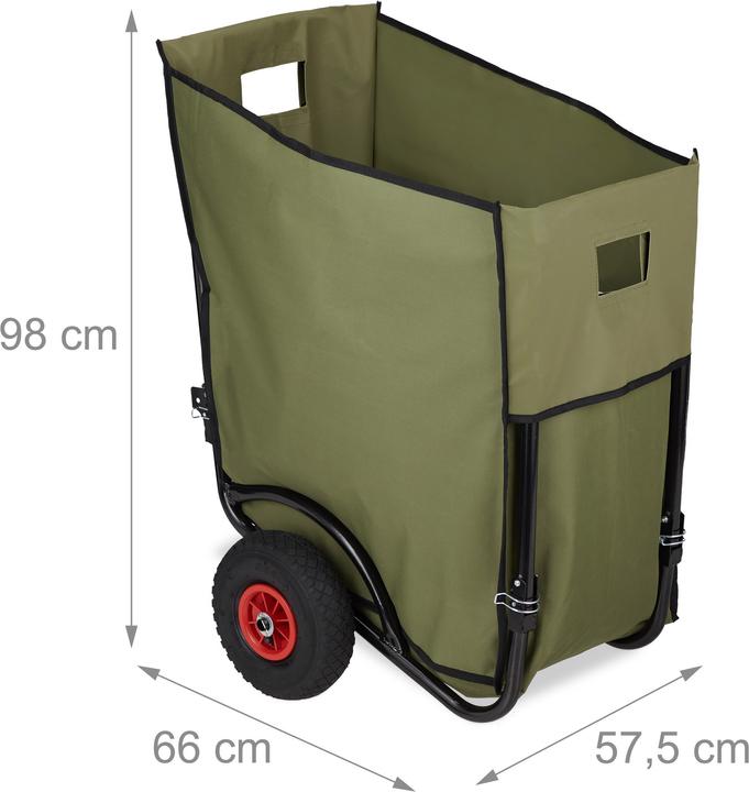 Actual product image Relaxdays Garden Trolley, Foldable