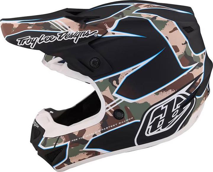 Actual product image Troy Lee Designs SE4 Polyacrylite MIPS helmet, Matrix Camo, black, XL | 60-61cm (61 cm)