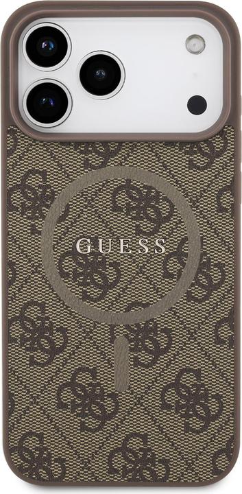 Immagine prodotto Guess - 4G Ring Classic Logo MagSafe (GUHMP17XG4GFRW) - iPhone 17 Pro Max - Brown (Apple iPhone 17 Pro Max)