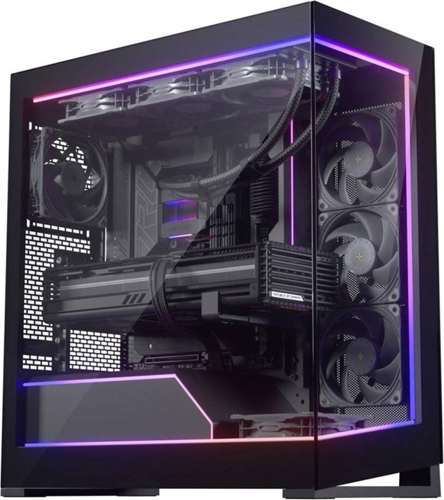 Produktbild Phanteks NV5 Premium DRGB Kit + Power-Hub, 3x für Aussenrahmen, 1x Mainboard Kabel-Cover - schwarz