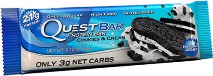 Image du produit Quest Bar (Cookies & Cream, 12 pcs, 720 g)