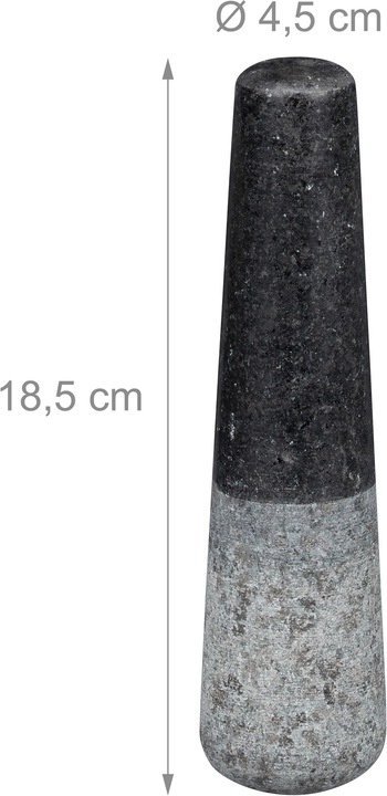 Image du produit Relaxdays Mortier et pilon, forme carrée