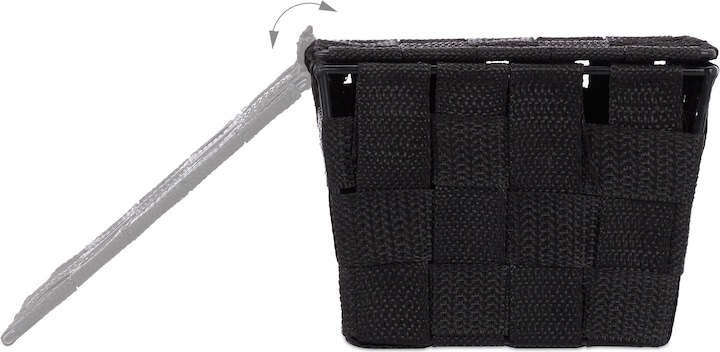 Actual product image Relaxdays Storage Basket, Lidded (1 x, 19.5 x 14.5 x 10.5 cm)