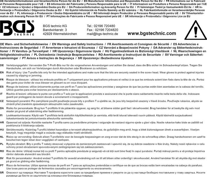 Actual product image BGS Bit | length 100 mm | 22 mm Drive | T-Star (for Torx) T90 (Bit holder)