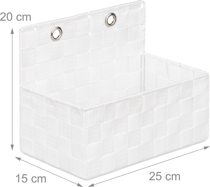 Produktbild Relaxdays Aufbewahrungskorb (1 x, 25 x 15 x 20 cm)
