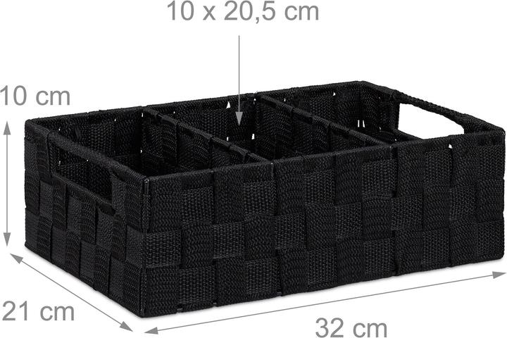 Immagine prodotto Relaxdays Contenitore, scomparti (32 cm, 1x)