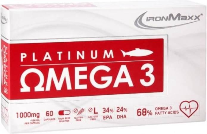 Actual product image IronMaxx Platinum Omega 3 (60 Piece, Capsules, 100 g)