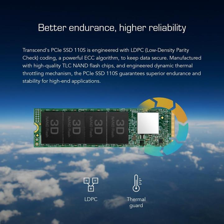 Actual product image Transcend 110S (1000 GB, M.2 2280)