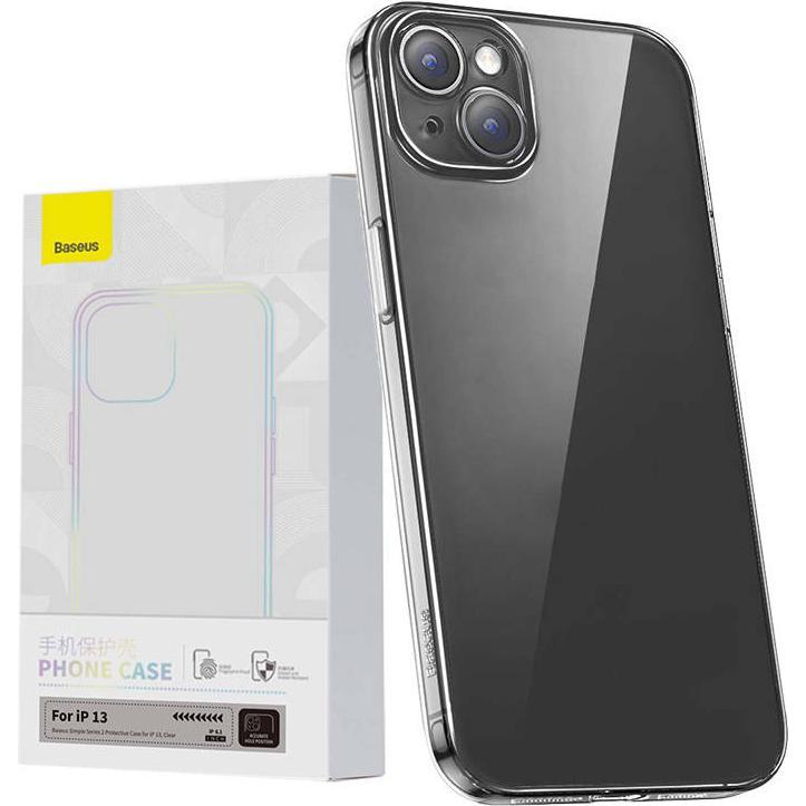 Baseus Transparent Case Simple for iPhone 13 (Apple iPhone 13), Smartphone Hülle, Transparent