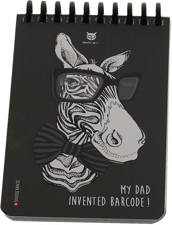 Image du produit Whynote Notizbuch A6 WNPBOK08 starter-kit, zebra (A6, À rayures, Blanc, Couverture rigide)