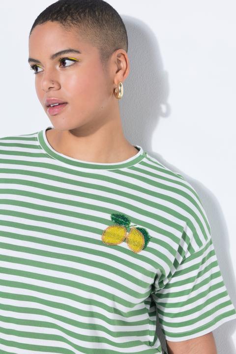 Produktbild Studio Untold T-Shirt, oversized, Ringel, Zitronen-Patch (42, 44)