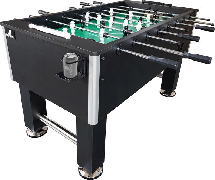 Produktbild Cougar Defender Voetbaltafel met Bekerhouder Zwart - 136x76x88cm - 55kg met ballen en scoretellers