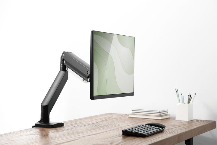 Productafbeelding Digitus Universele enkele monitorhouder met gasdrukveer en klembevestiging (Tabel, 35", 15 kg)