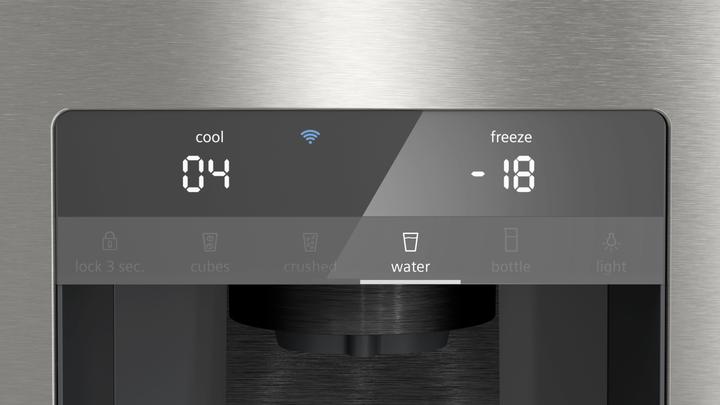 Actual product image Siemens iQ500, fridge-freezer combination, multi-door, 183 x 90.5 cm, stainless steel antiFingerprint (574 l)