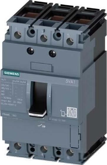 Produktbild Siemens Circuit breaker 3VA1 ICU=36kA 3pole